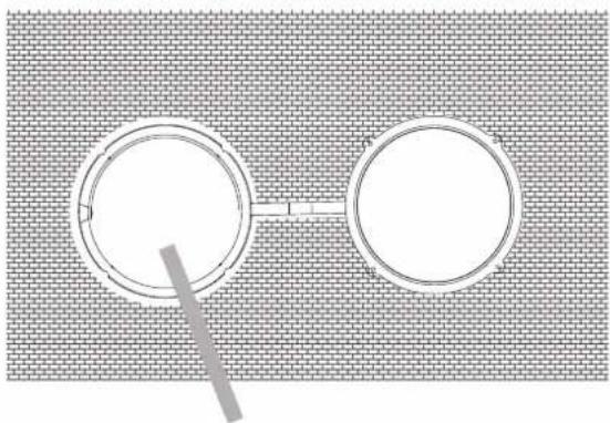 HISENSE APC12 - Insertar el adaptador de escape de la pared al cobertor de la pared - 1