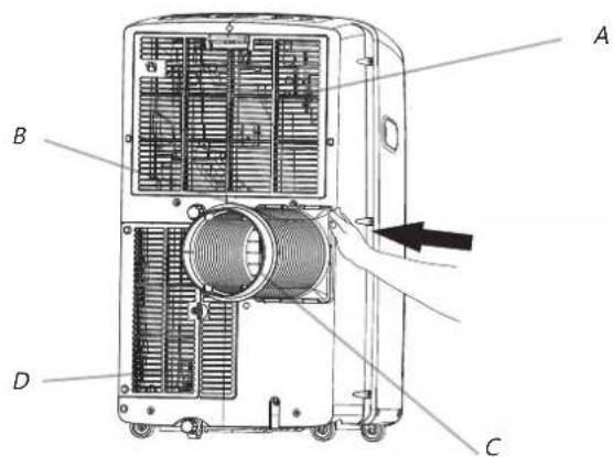 HISENSE APC12 - Installation du climatiseur (à travers un mur) - 3