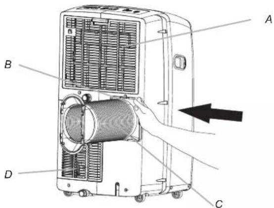 HISENSE APC12 - Installare il tubo e il collettore di scarico - 3