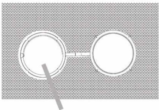 HISENSE APC12 - Percez un trou pour accueillir la rosace - 3