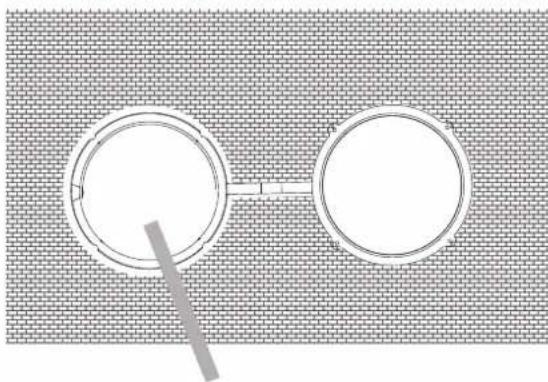 HISENSE APC12 - Realizzare un foro per la copertura della parete - 3
