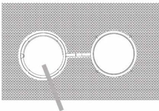 HISENSE APC12 - Legen Sie die Wandauspuffadapter an Deckwand - 1