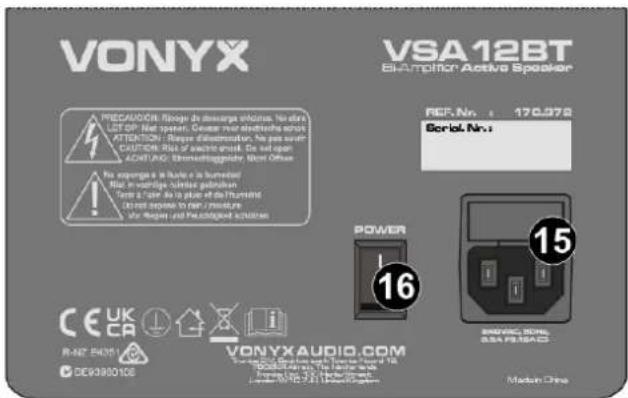 Vonyx VSA15BT - STEROWANIE - 2