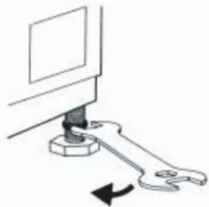 HISENSE WFDJ70121 - Réglage des pieds - 1
