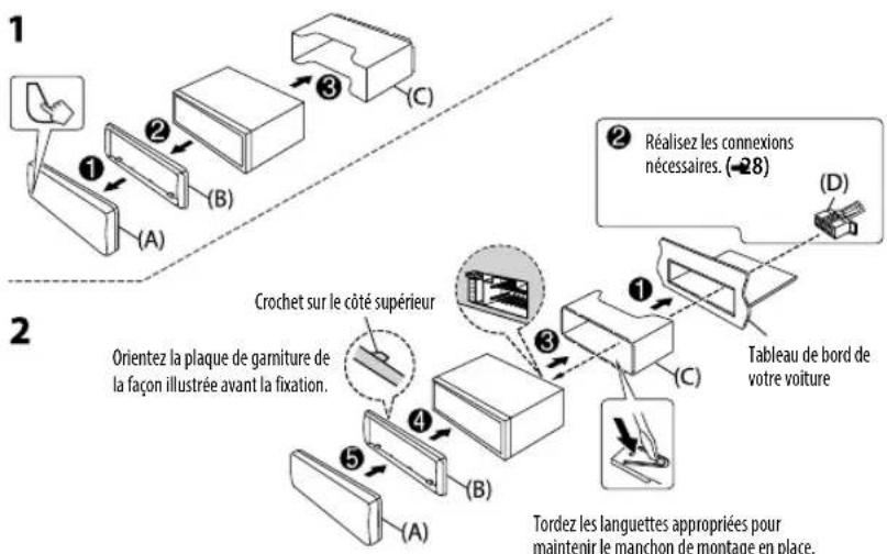 KENWOOD KMMBT304 - Liste des pièces pour l'installation - 6