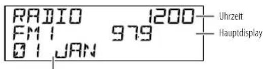 KENWOOD DPX5200BT - Ändern der Display-Information - 1