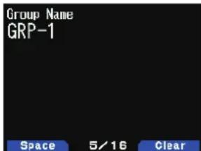 KENWOOD THD74A - Noms des groupes de mémoire - 2