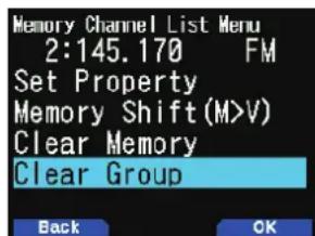 KENWOOD THD74A - Effacement sur une base de groupe de mémoire - 1