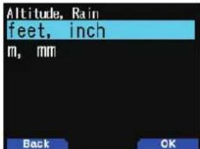 KENWOOD THD74A - Réglage de l'altitude, pluie - 1