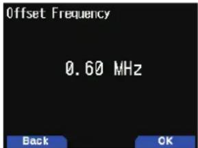 KENWOOD THD74A - Sélection d'une fréquence de décalage - 1