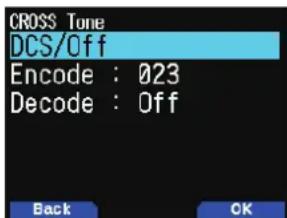 KENWOOD THD74A - Sélection d'un mode de Tonalité croisée - 1