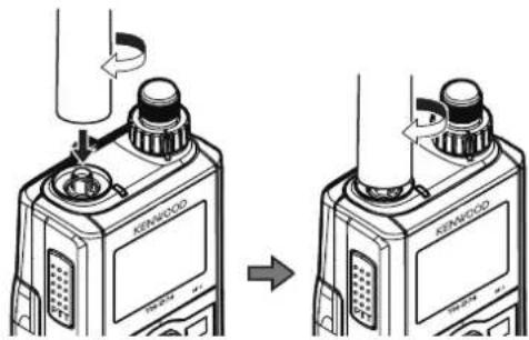 KENWOOD THD74A - INSTALLATION DE L'ANTENNE - 1