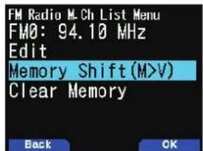 KENWOOD THD74A - Changement de mémoire - 2