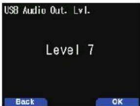 KENWOOD THD74A - CONFIGURATION DU NIVEAU DE SORTIE AUDIO USB - 1