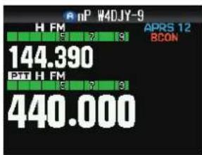 KENWOOD THD74A - Configuration de la communication de données APRS sur ON - 3