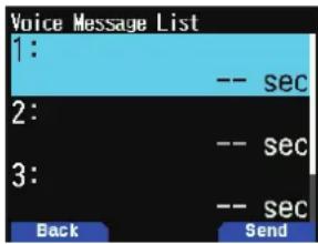 KENWOOD THD74A - ENREGISTREMENT DE MESSAGES VOCAUX - 1