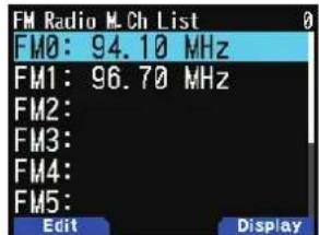 KENWOOD THD74A - Affectation d'un nom aux stations de radiodiffusion - 1