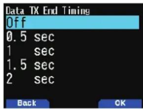 KENWOOD THD74A - Synchronisation de fin TX de données - 1