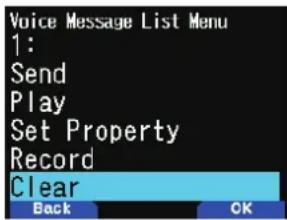 KENWOOD THD74A - EFFACEMENT DES MESSAGES VOCAUX - 1