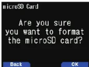 KENWOOD THD74A - FORMATAGE D'UNE CARTE MÉMOIRE microSD - 1