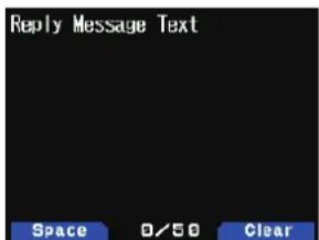 KENWOOD THD74A - Texte pour message de réponse - 1