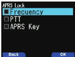 KENWOOD THD74A - VERROUILLAGE APRS - 1