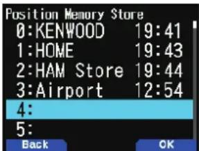 KENWOOD THD74A - FONCTION DE REPÈRE - 1