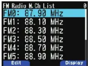 KENWOOD THD74A - Sélection d'une station de radio FM - 1