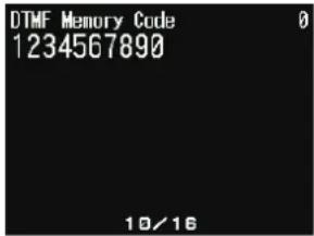 KENWOOD THD74A - Saisissez un code DTMF pour le canal. - 1