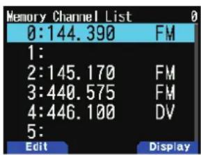 KENWOOD THD74A - Exclusion d'un canal de mémoire - 1
