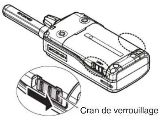 KENWOOD NXP500 - INSTALLATION DE LA BATTERIE - 3