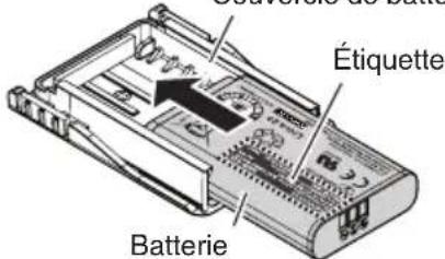 KENWOOD NXP500 - INSTALLATION DE LA BATTERIE - 1