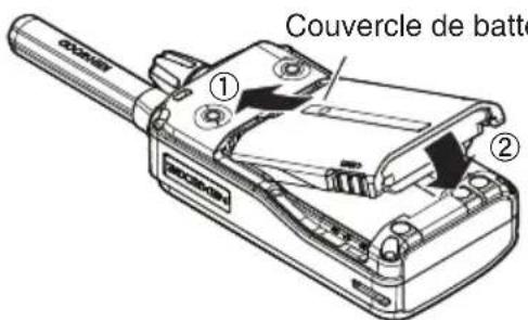 KENWOOD NXP500 - INSTALLATION DE LA BATTERIE - 2