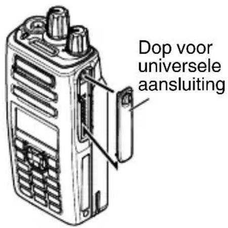 KENWOOD NX3220 - PLAATSEN VAN HET KAP JE OVER DE UNIVERSELE AANSLUITING - 1
