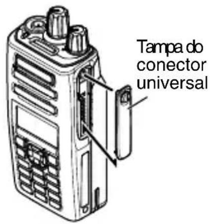 KENWOOD NX3220 - INSTALAÇÃO DA TAMPA DO CONECTOR UNIVERSAL - 1