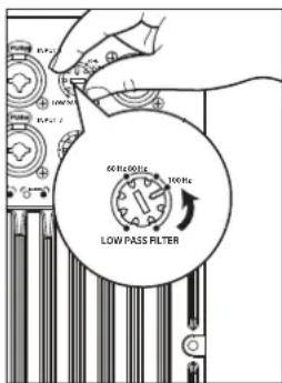PRESONUS ULT10 - Réglage du contrôle passage-bas - 4