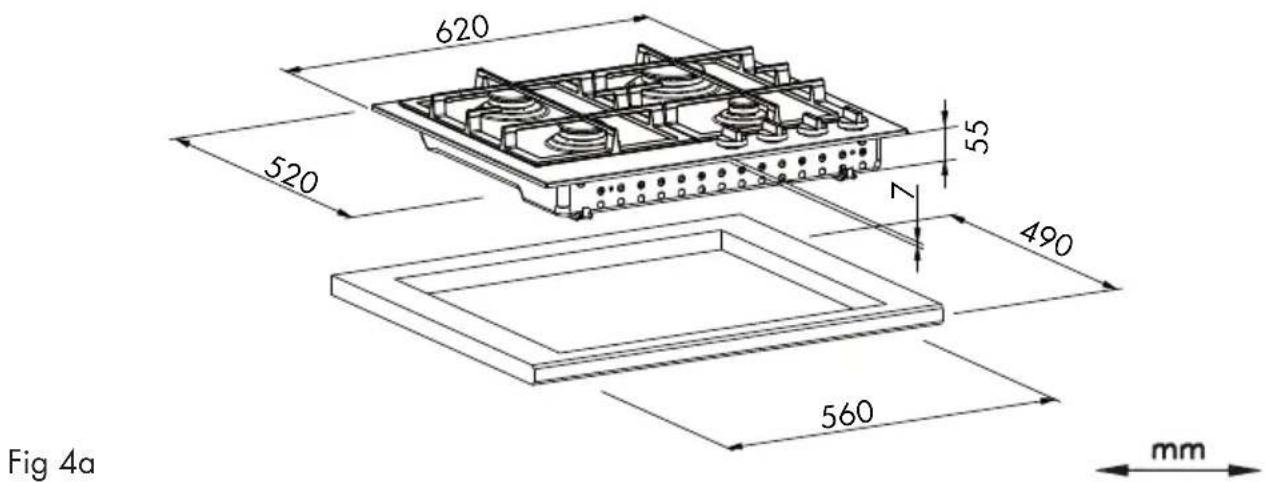 Fulgor Milano FUH 7541 G DWK MBK - Posizionamento - 2