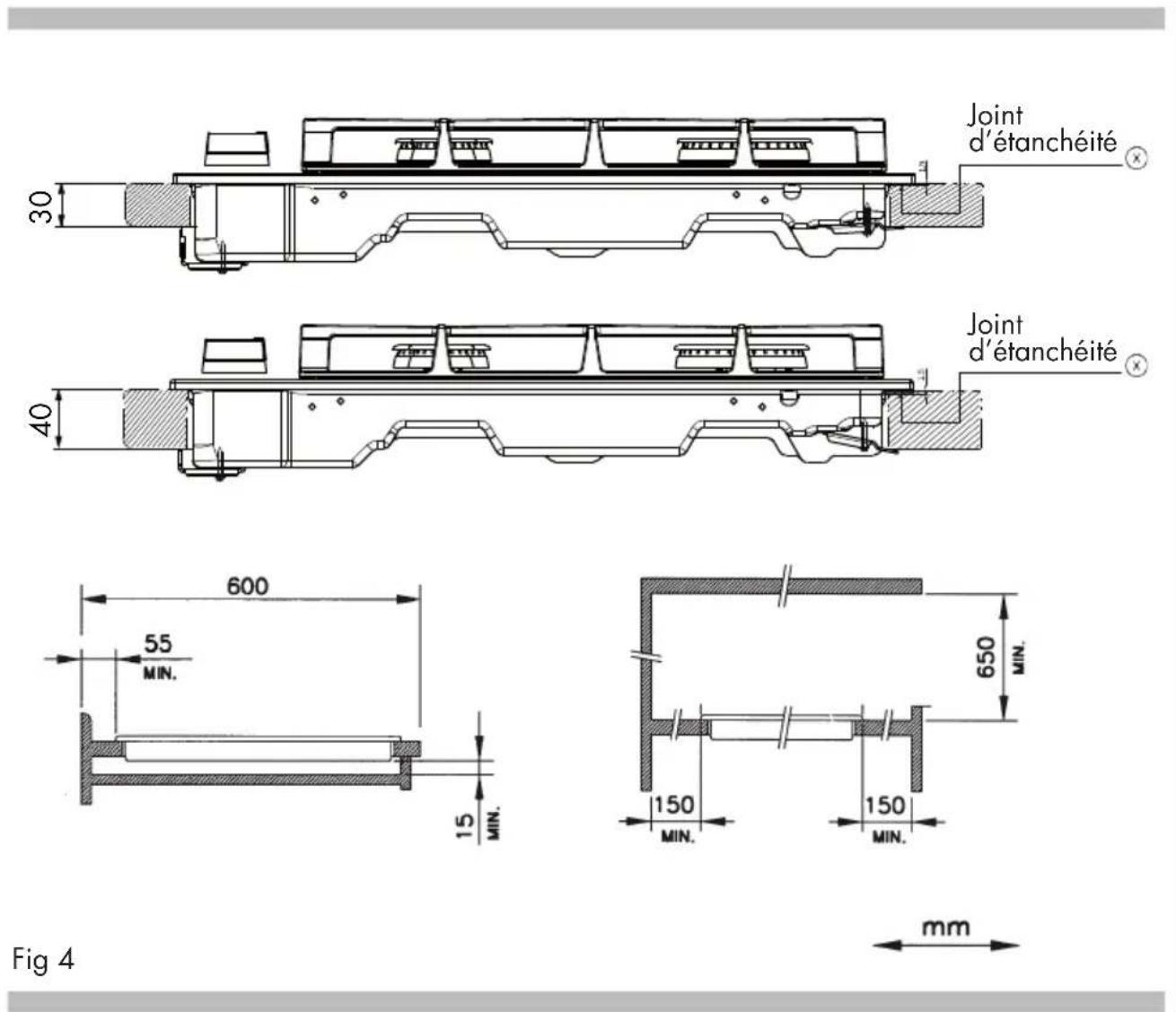 Fulgor Milano FUH 7541 G DWK MBK - Positionnement - 1