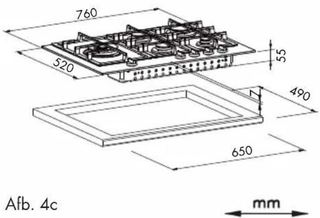 Fulgor Milano FUH 604 G DWK MBK - Plaatsing - 4