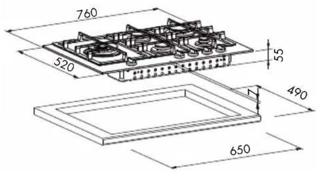 Fulgor Milano FUH 604 G DWK MBK - Positionnement - 4