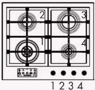Fulgor Milano FUH 604 G DWK MBK - Standard with Timer - 4