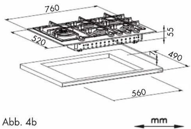 Fulgor Milano FUH 604 G DWK MBK - Aufstellung - 3
