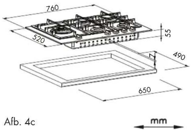 Fulgor Milano FUH 905 G DWK MBK - Plaatsing - 4