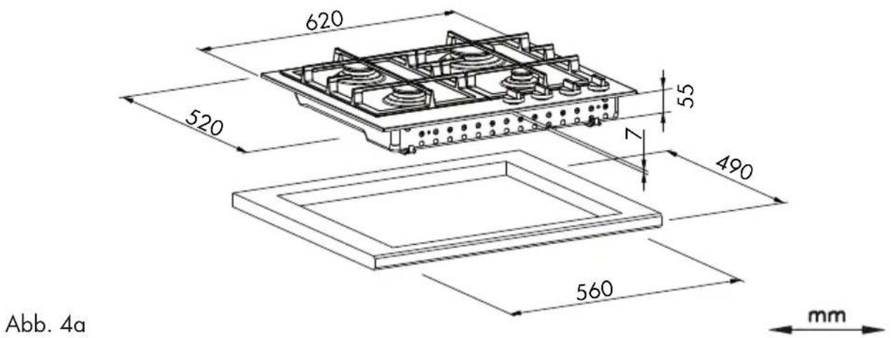 Fulgor Milano FUH 905 G DWK MBK - Aufstellung - 2