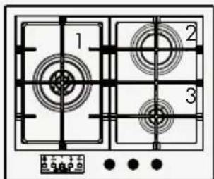 Fulgor Milano FUH 905 G DWK MBK - Standard con Timer - 2