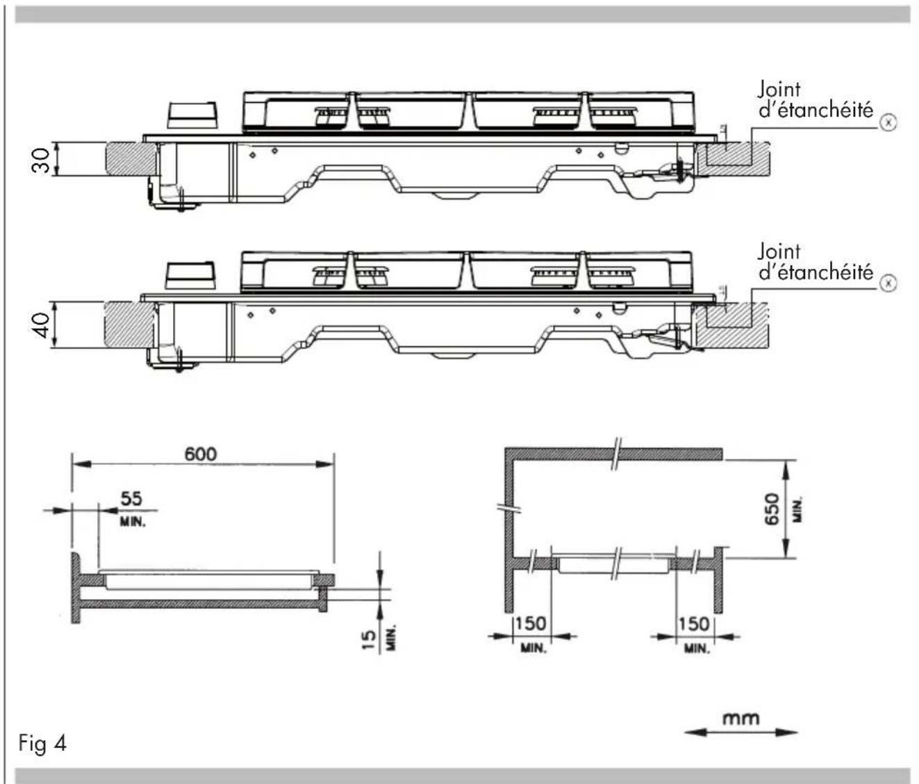 Fulgor Milano FUH 905 G DWK MBK - Positionnement - 1