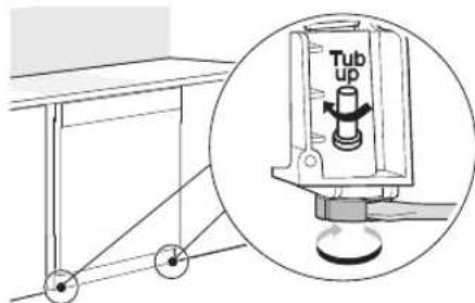 LG LDFN454HT - Adjusting Front Leveling Feet - 1