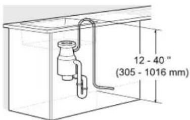 LG LDFN454HT - Altura de la manguera de desagüe - 1