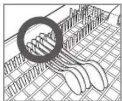 LG LDFN454HT - Loading Silverware into the Cutlery Rack - 2