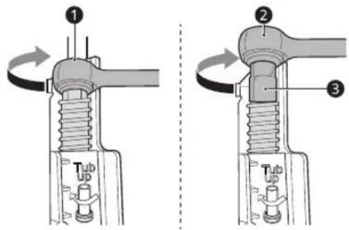 LG LDFN454HT - Ajuste de las patas de nivelación delanteras - 2